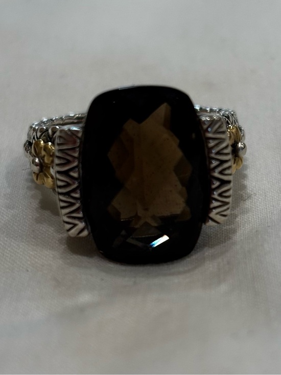 Jewelry - Barbara Bixby Elegant Silver and Gold Floral Ring